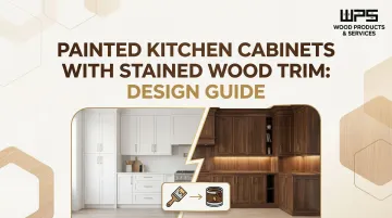 Painted Kitchen Cabinets with Stained Wood Trim: Design Guide