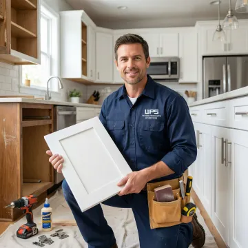 Professional kitchen cabinet repair and refacing work in Hatfield, PA home