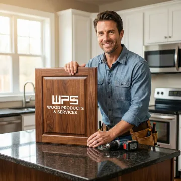 Custom kitchen cabinet doors being installed in modern Coopersburg kitchen