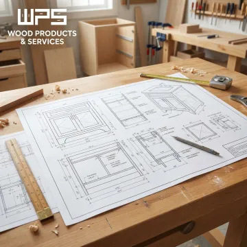 Detailed DIY bathroom vanity cabinet blueprint with measurements and construction notes