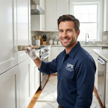 Professional cabinet refinishing and refacing service on kitchen cabinets