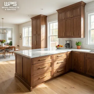 Custom kitchen cabinets professionally installed in a modern home kitchen