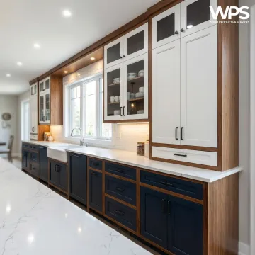 Custom kitchen cabinets installed in a North Wales, PA home by Quality Made Cabinets