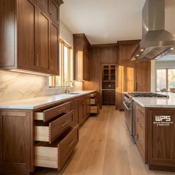 Custom kitchen cabinets designed and installed by Quality Made Cabinets