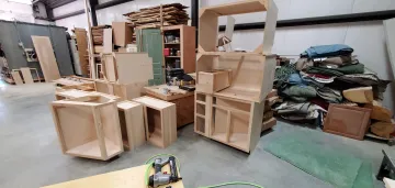 Modern White Oak Kitchen Cabinets