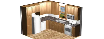 Walnut cabinet craftsman working with premium hardwood materials