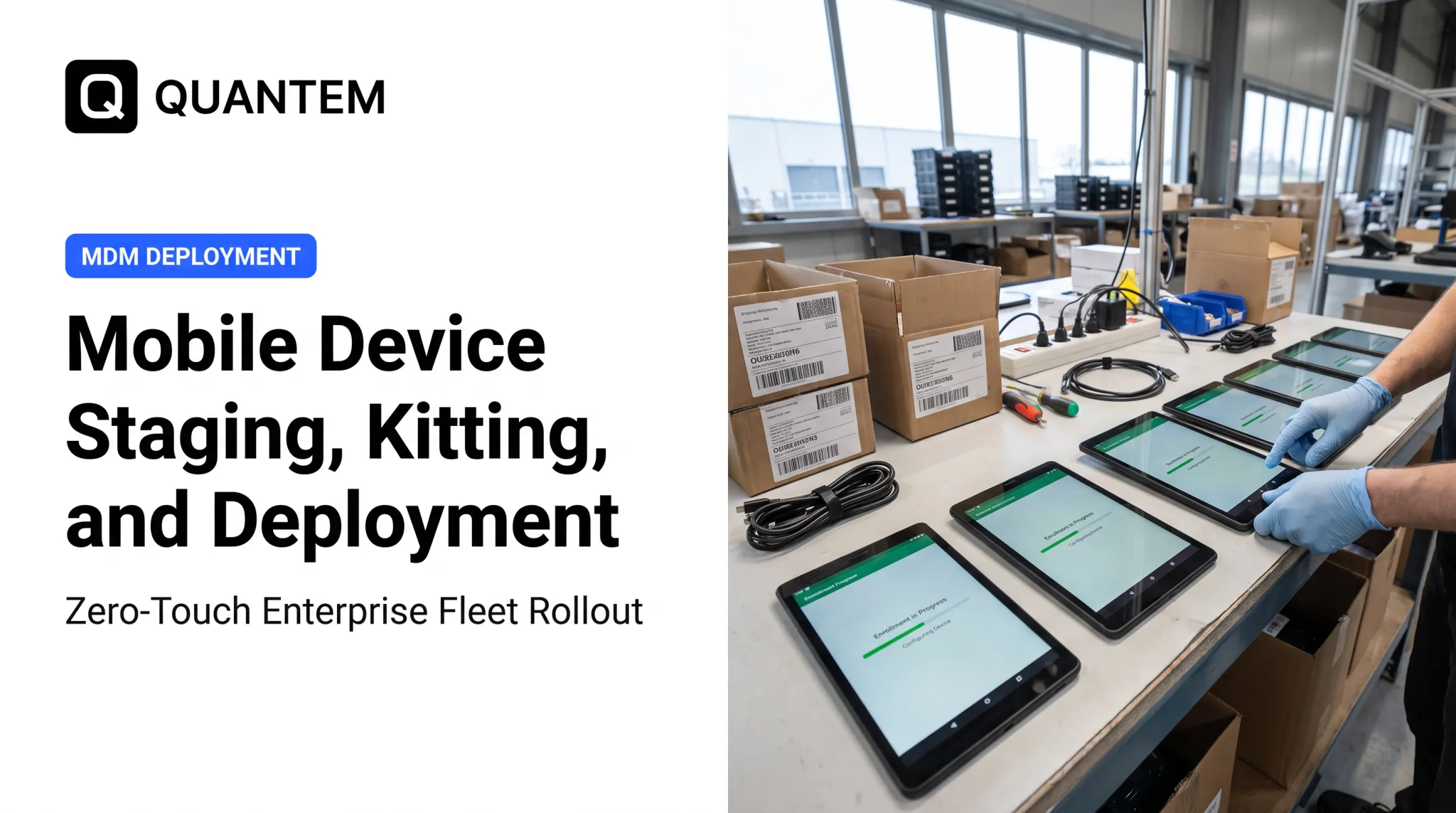 Mobile Device Staging, Kitting, and Deployment
