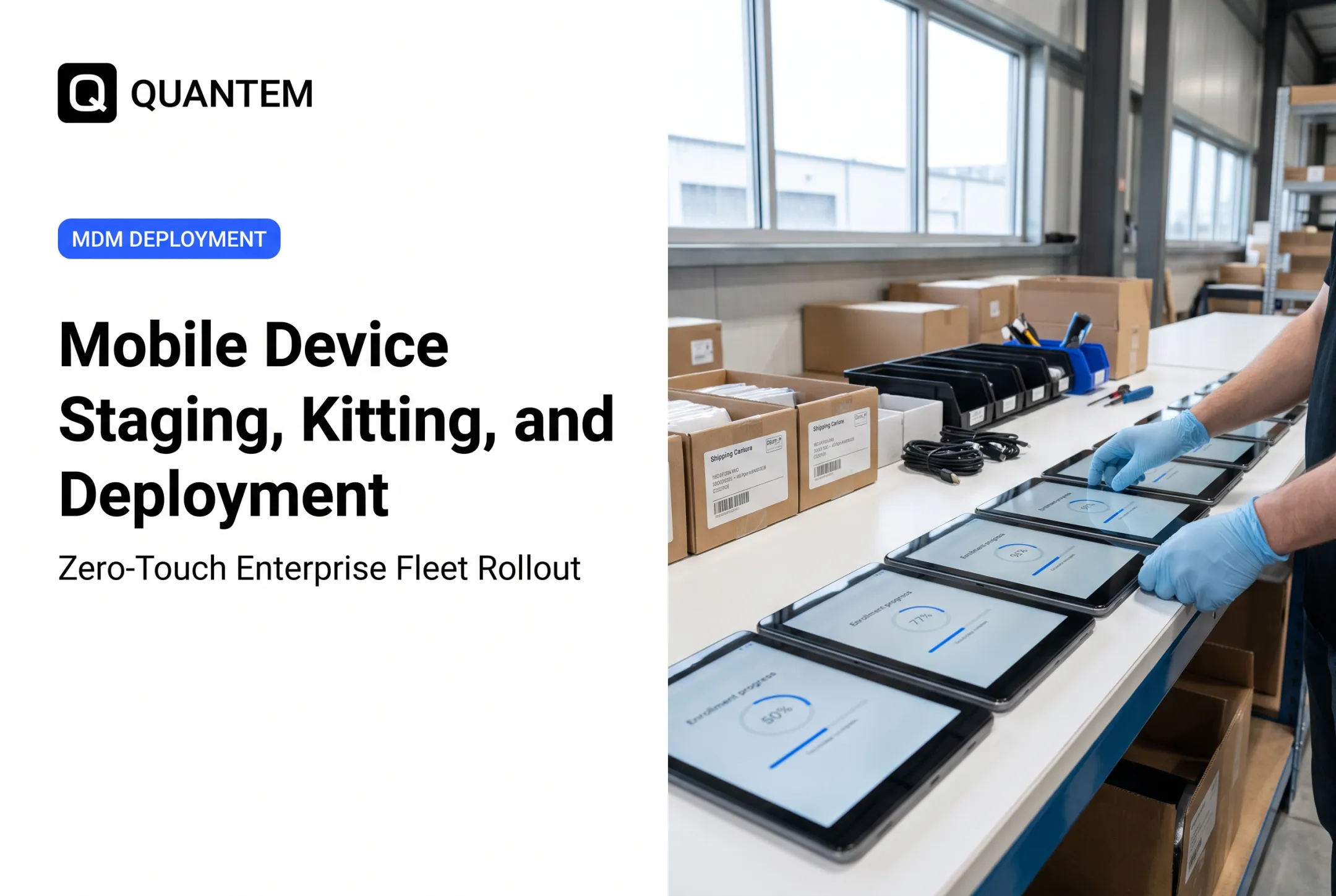 Mobile Device Staging, Kitting, and Deployment