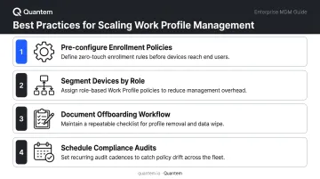 4 best practices for managing Android Work Profiles at enterprise scale