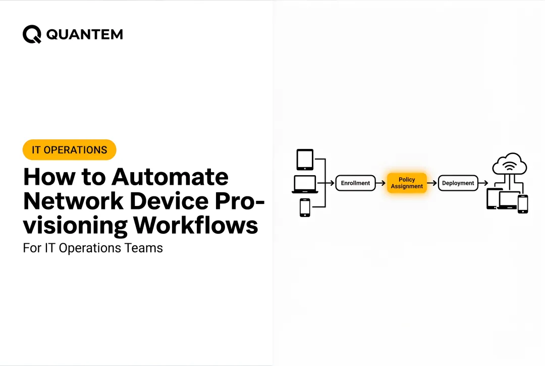 How to Automate Network Device Provisioning Workflows