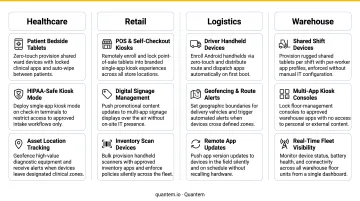 Device provisioning use cases across healthcare retail logistics and warehouse industries