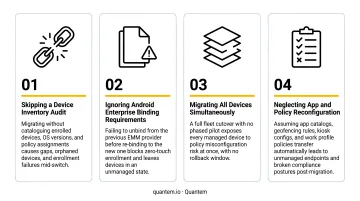 4 common EMM migration mistakes to avoid during Android Enterprise provider switch