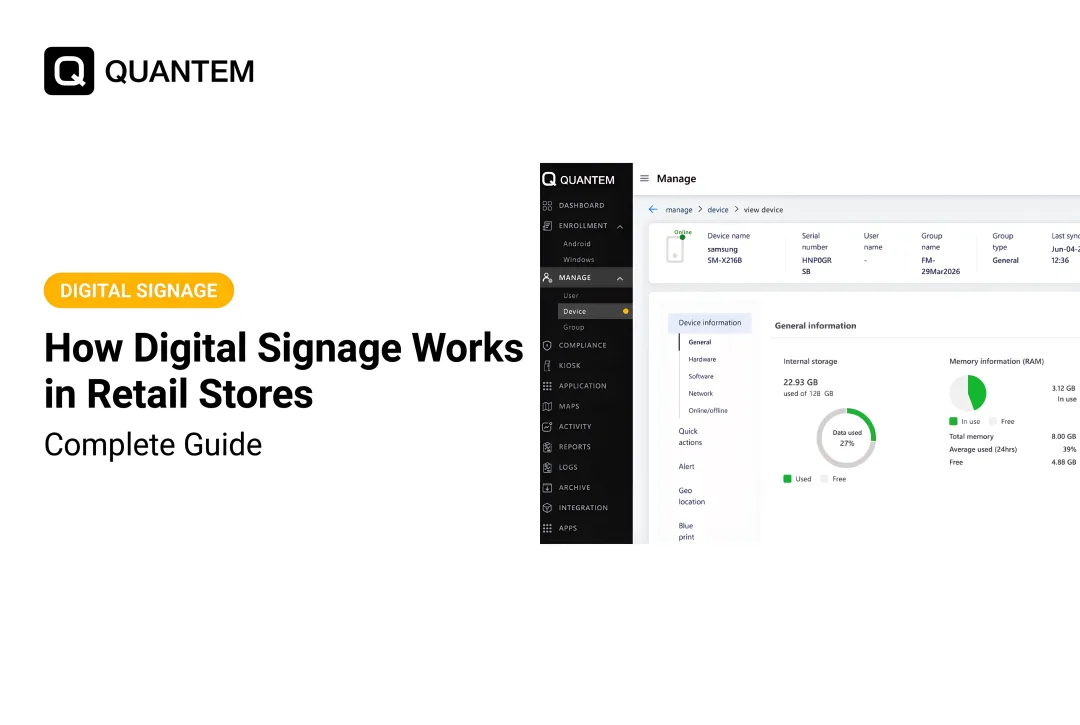 How Digital Signage Works in Retail Stores: Complete Guide