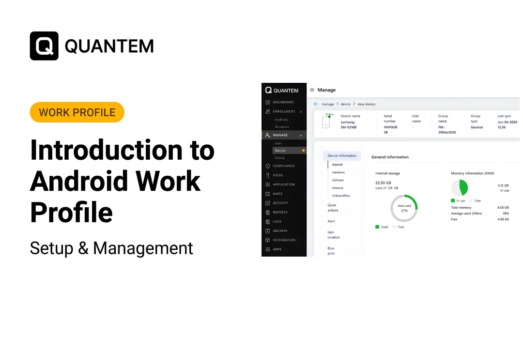 Introduction to Android Work Profile: Setup & Management
