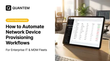 How to Automate Network Device Provisioning Workflows
