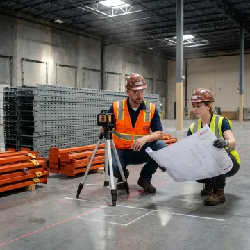 Warehouse racking installation planning