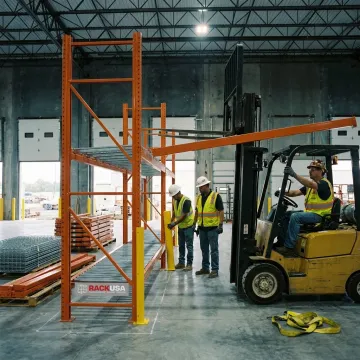 Engineered dynamic pallet racking installation