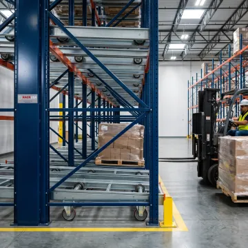 Push-Back Pallet Racking