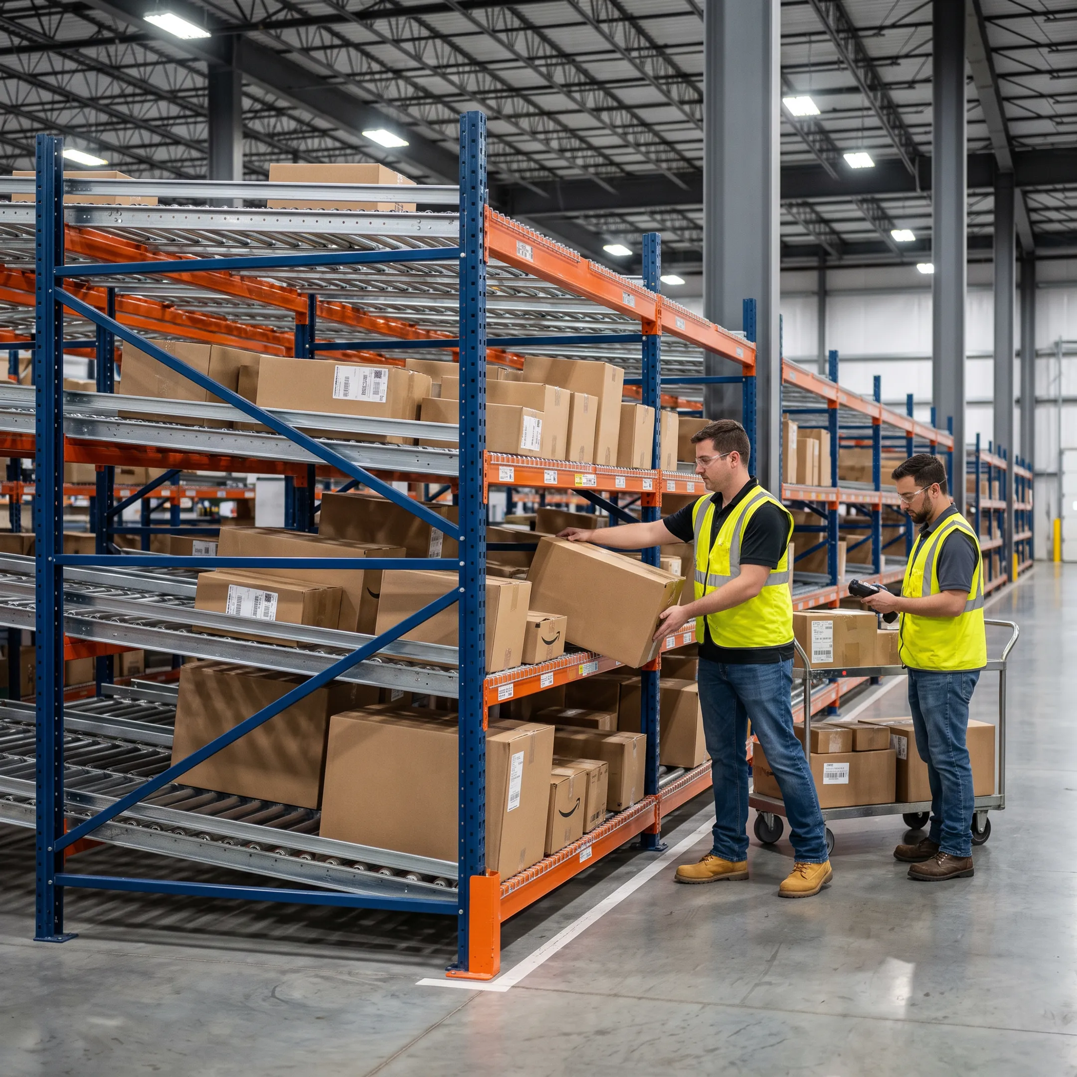 E-commerce and distribution carton storage