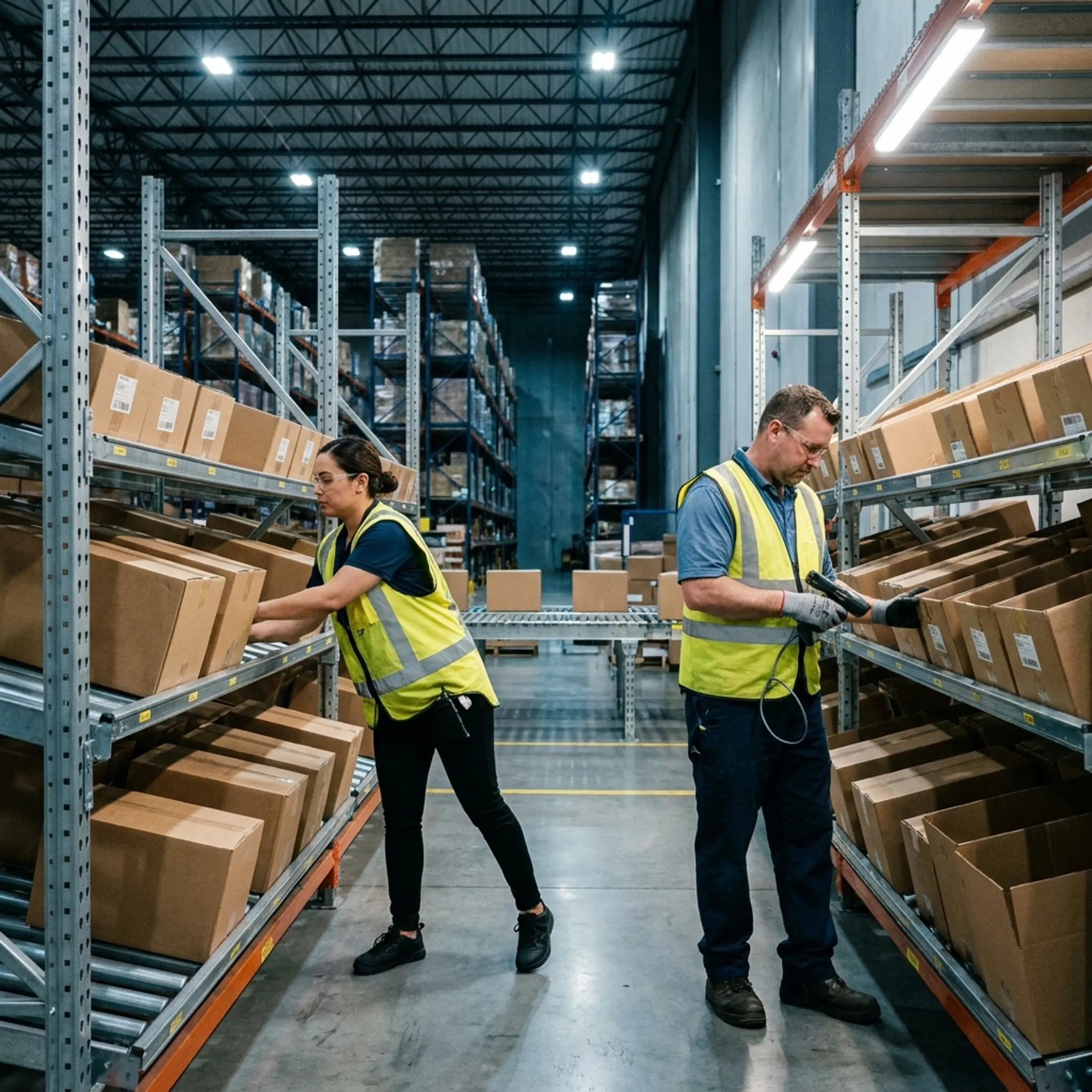 Retail carton-flow racking