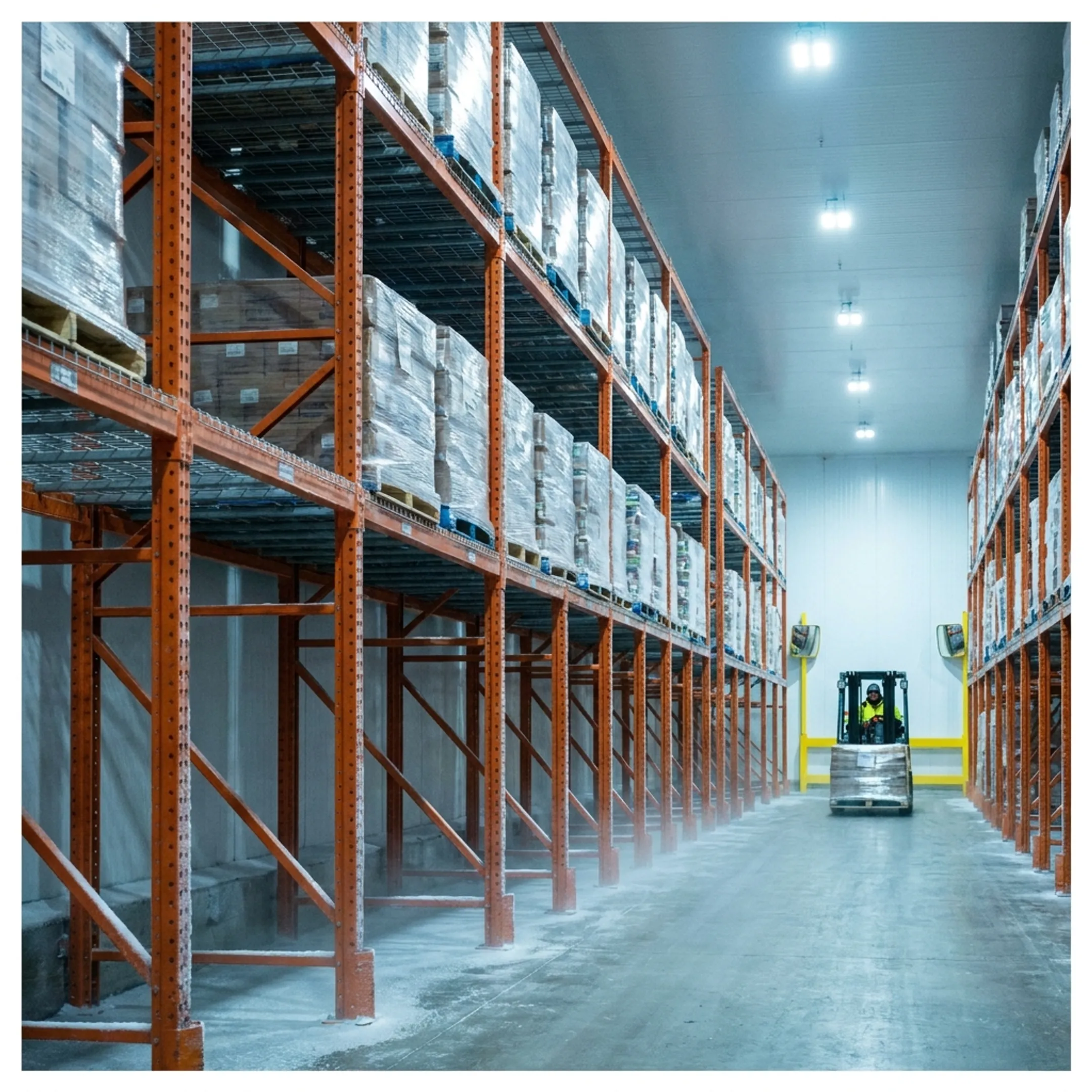 Cold storage pallet racking