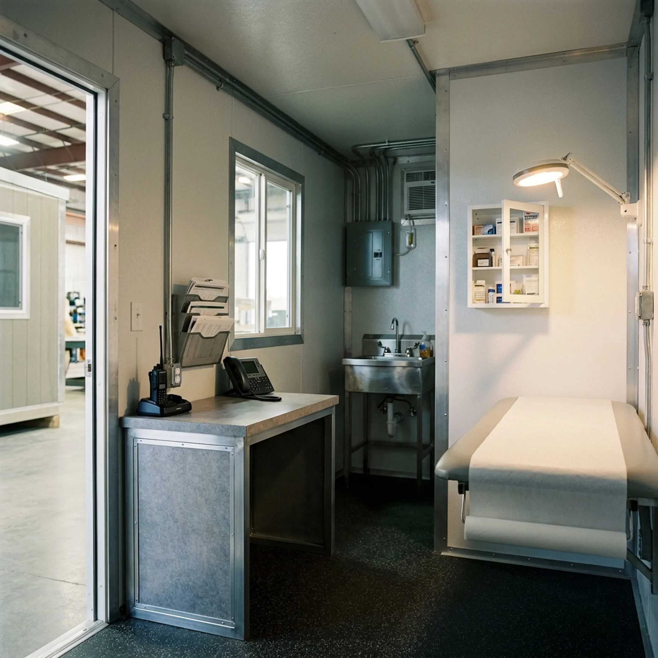 Offices and infirmaries