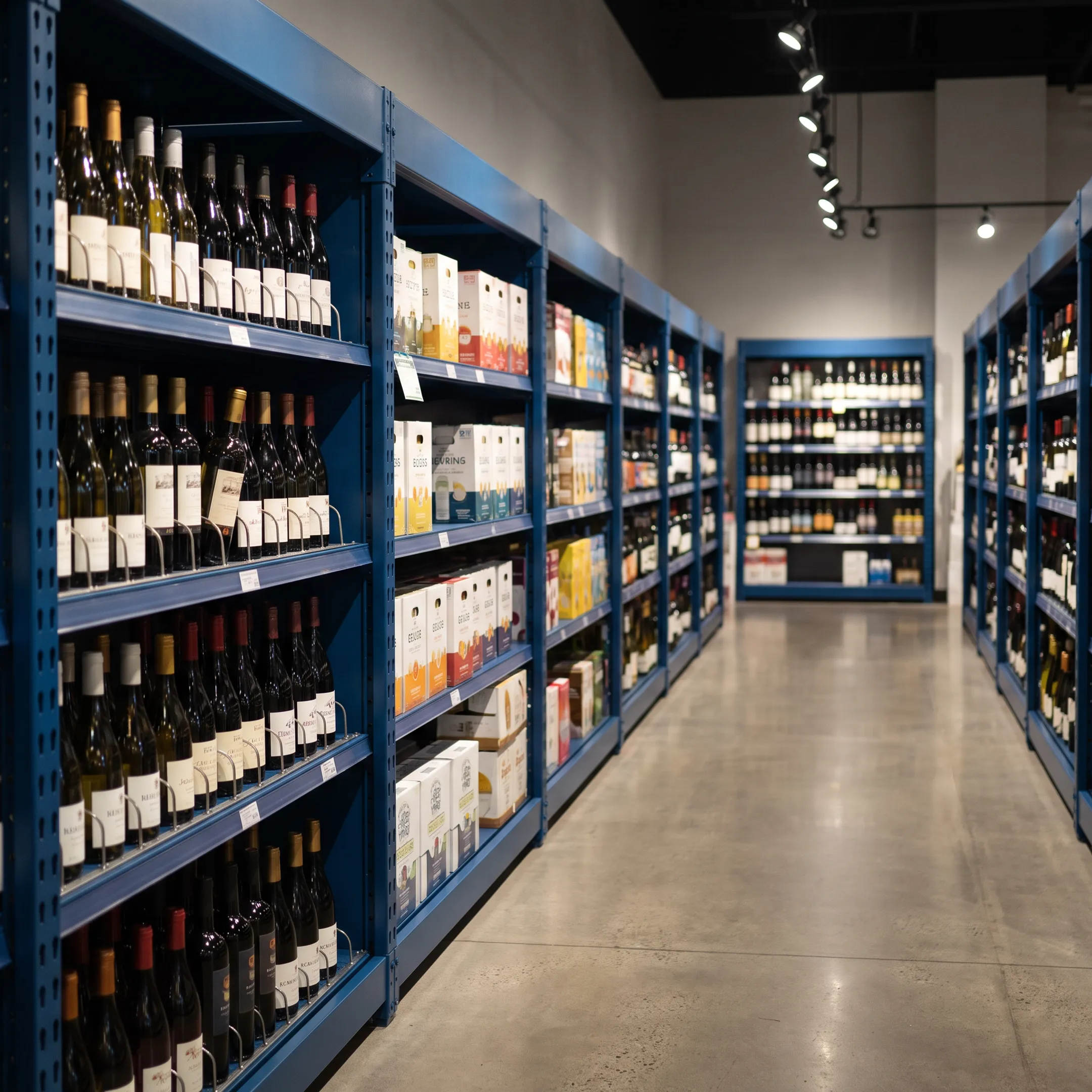 Retail shelving and wine racks