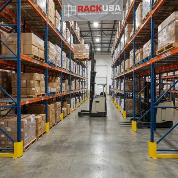 Engineered pallet racking in warehouse