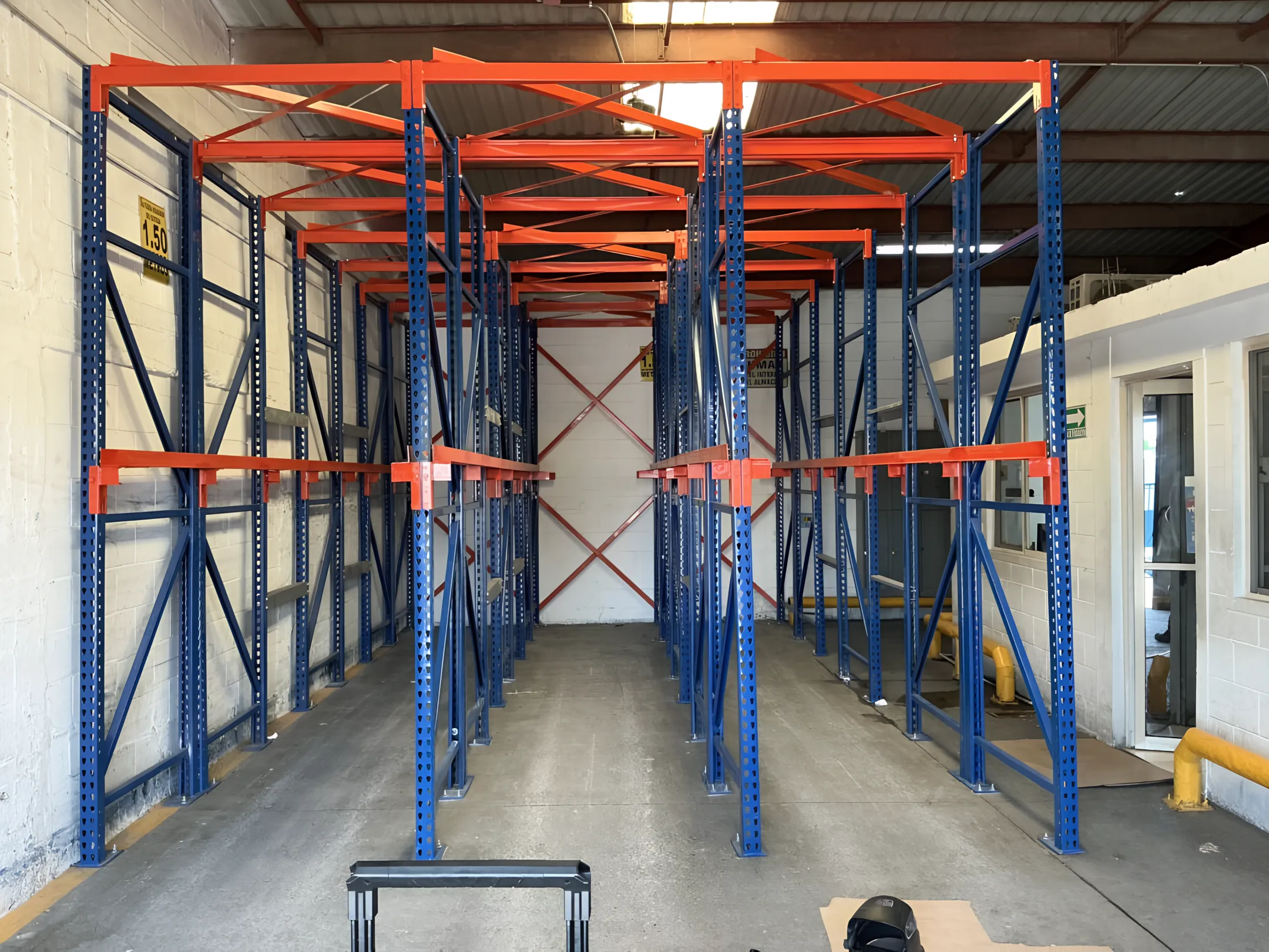 Manufacturing facility storage racks