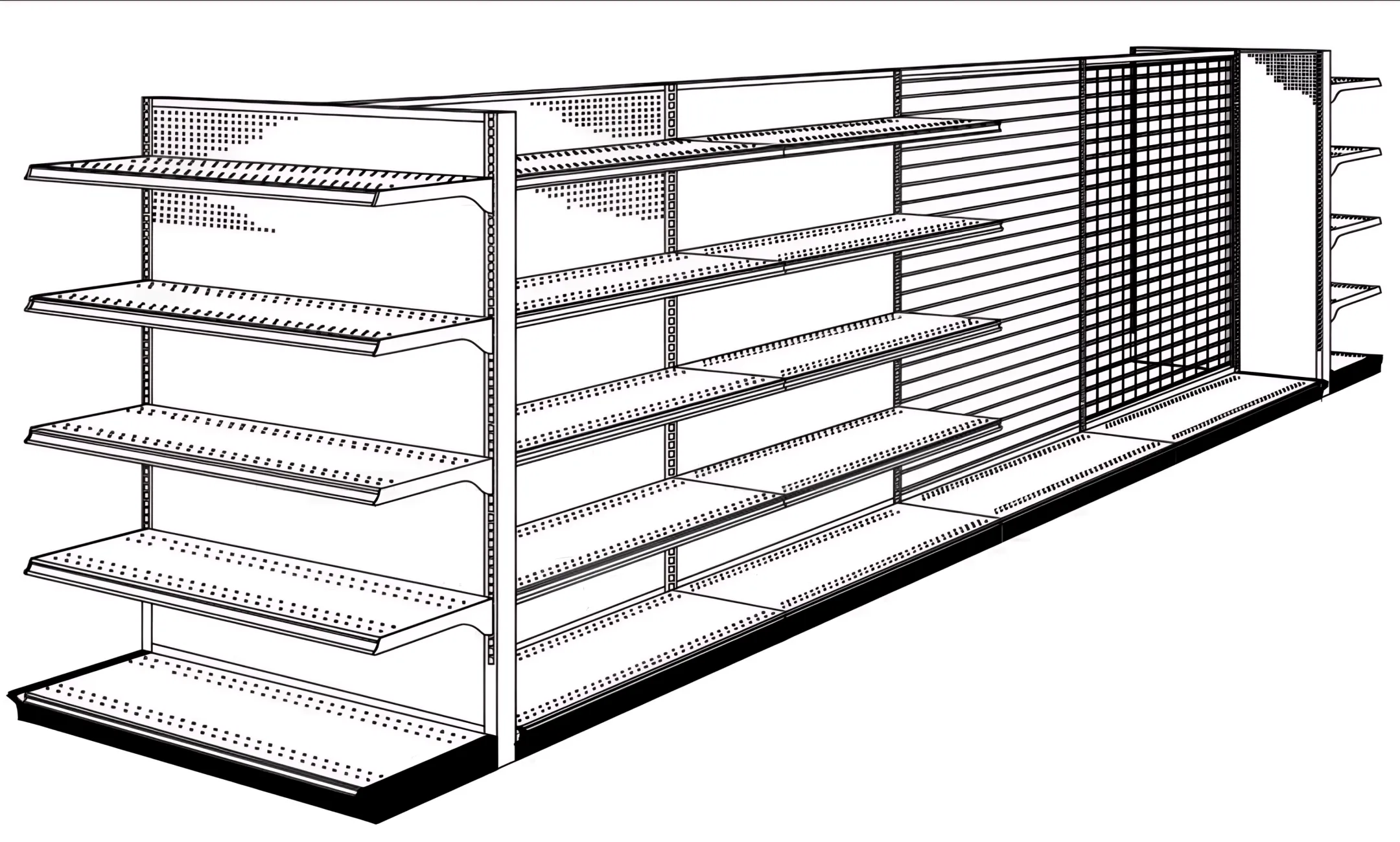 Retail shelving and supermarket displays