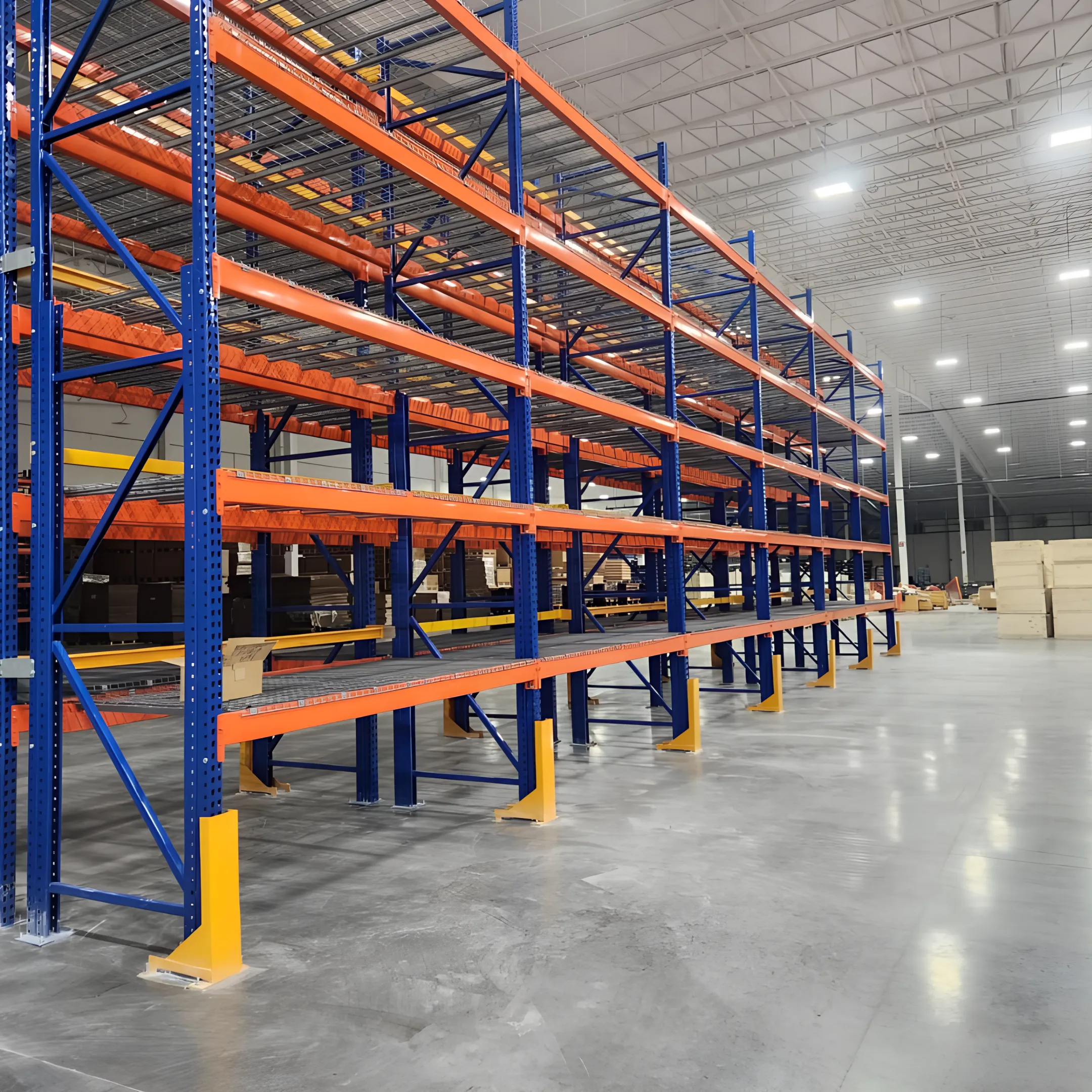 Warehouse planner reviewing a racking layout