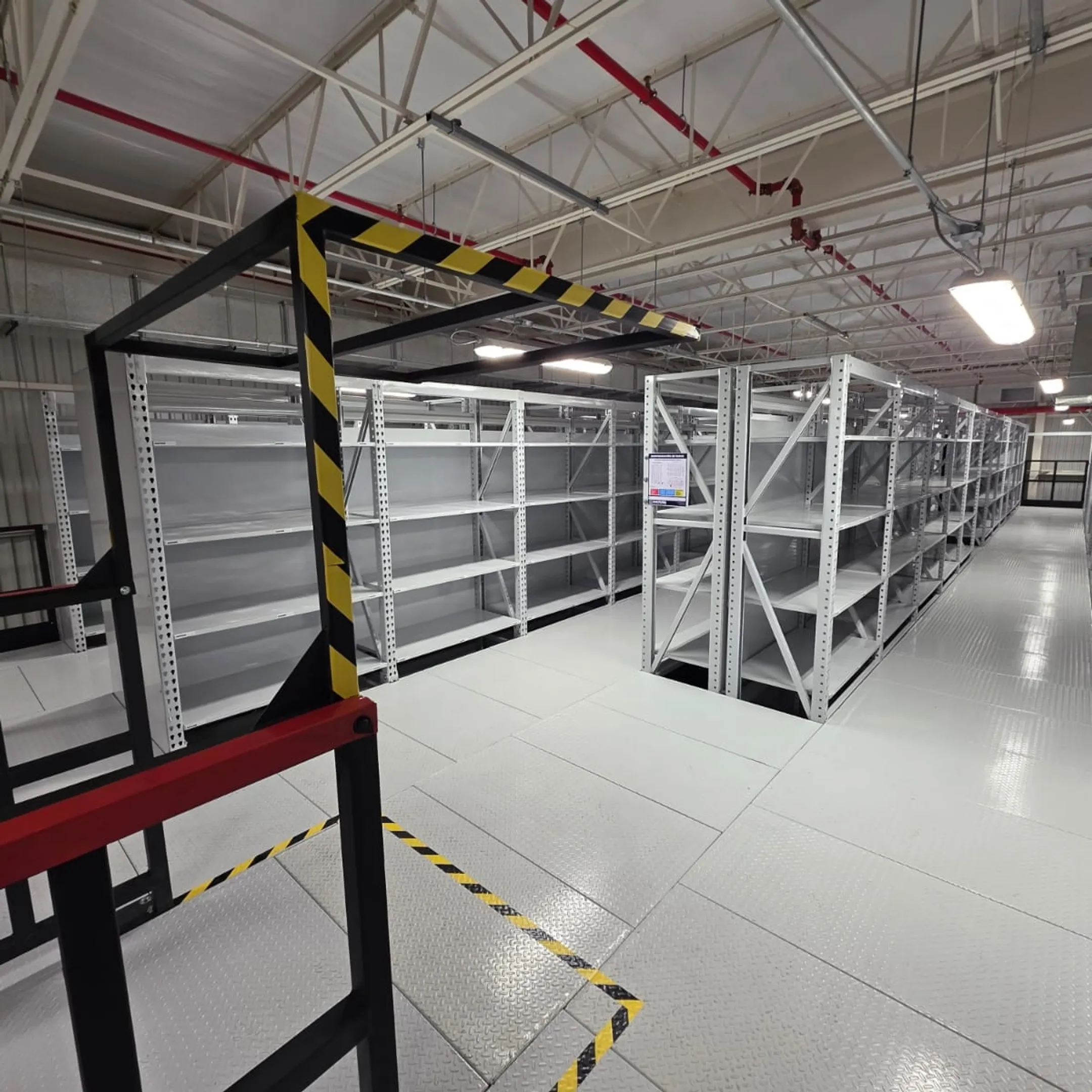Warehouse mezzanine installation process