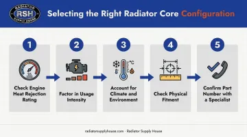 5-step process for choosing the right radiator core configuration