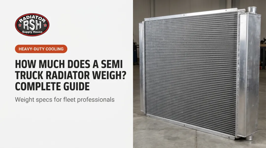 How Much Does a Semi Truck Radiator Weigh? Complete Guide