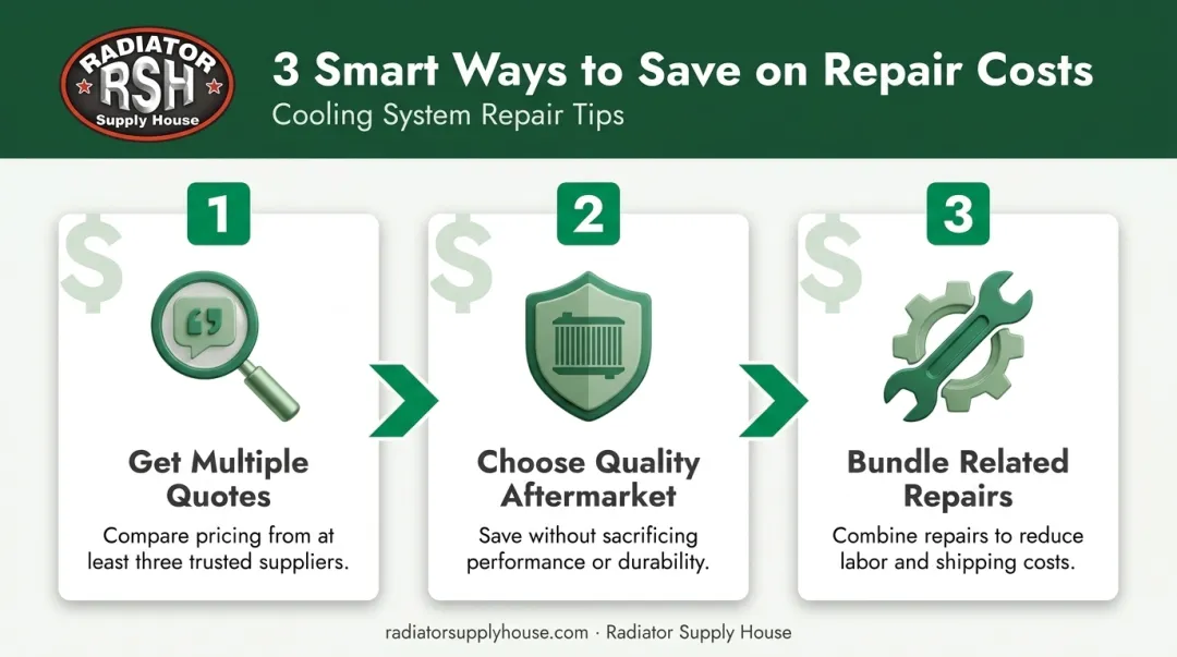 Three cost-saving tips for engine oil cooler replacement repairs