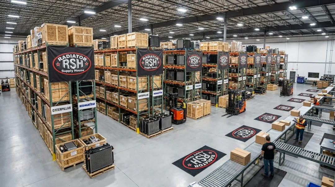 Radiator Supply House warehouse stocking cooling parts for multiple manufacturers
