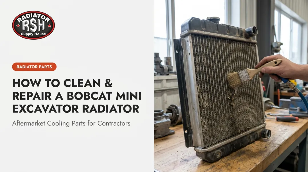 How to Clean & Repair a Bobcat Mini Excavator Radiator