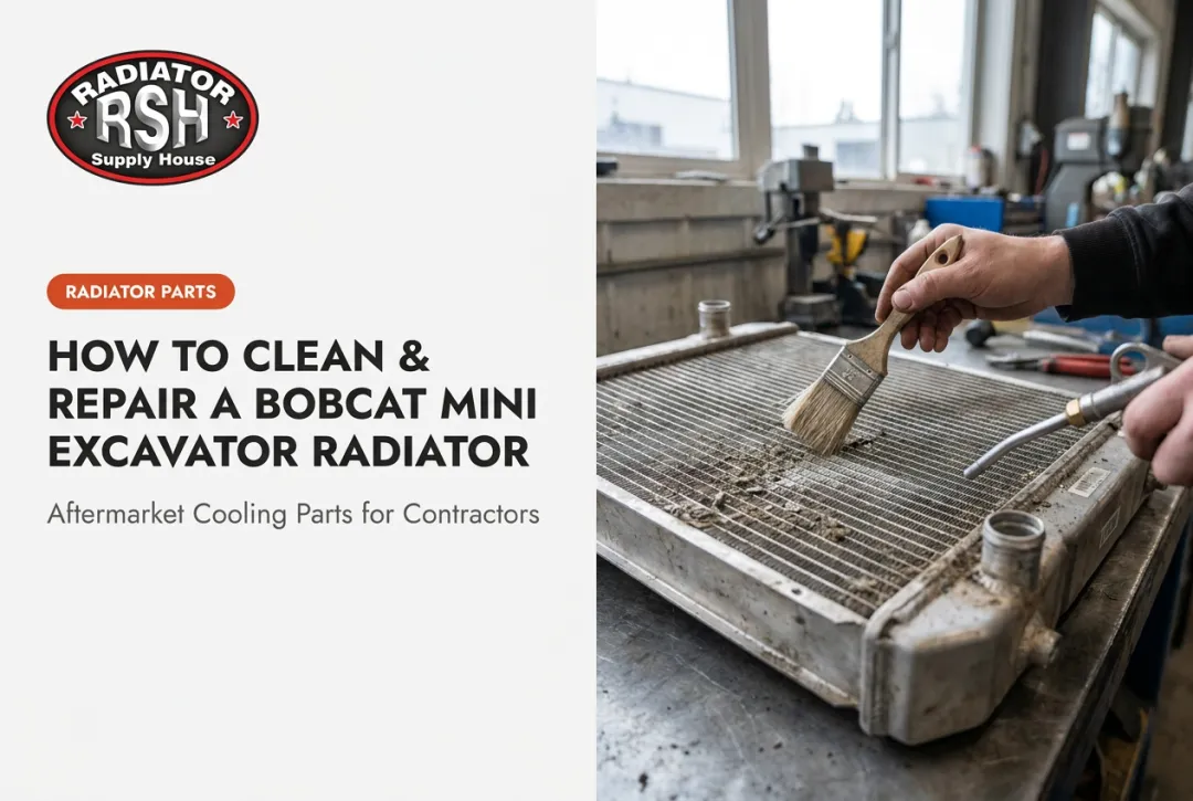 How to Clean & Repair a Bobcat Mini Excavator Radiator