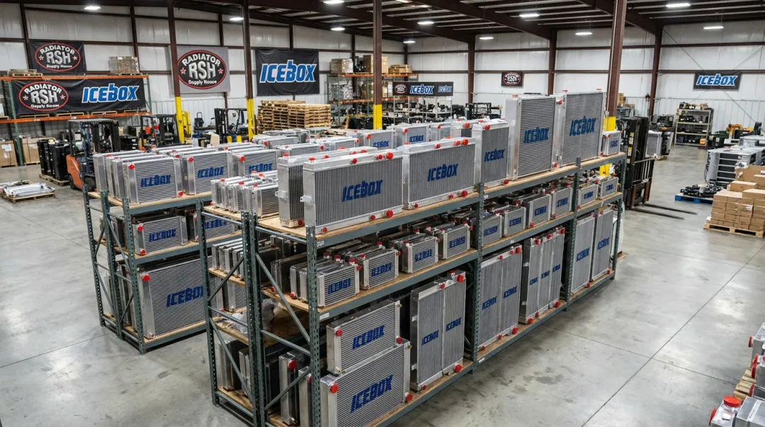 ICEBOX aftermarket oil cooler product lineup for heavy equipment