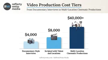 Video production cost comparison by complexity documentary scripted and cinematic tiers