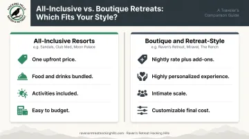 All-inclusive versus boutique resort pricing model comparison for couples travel