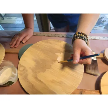 Hands-on sculpting session with natural materials and art tools