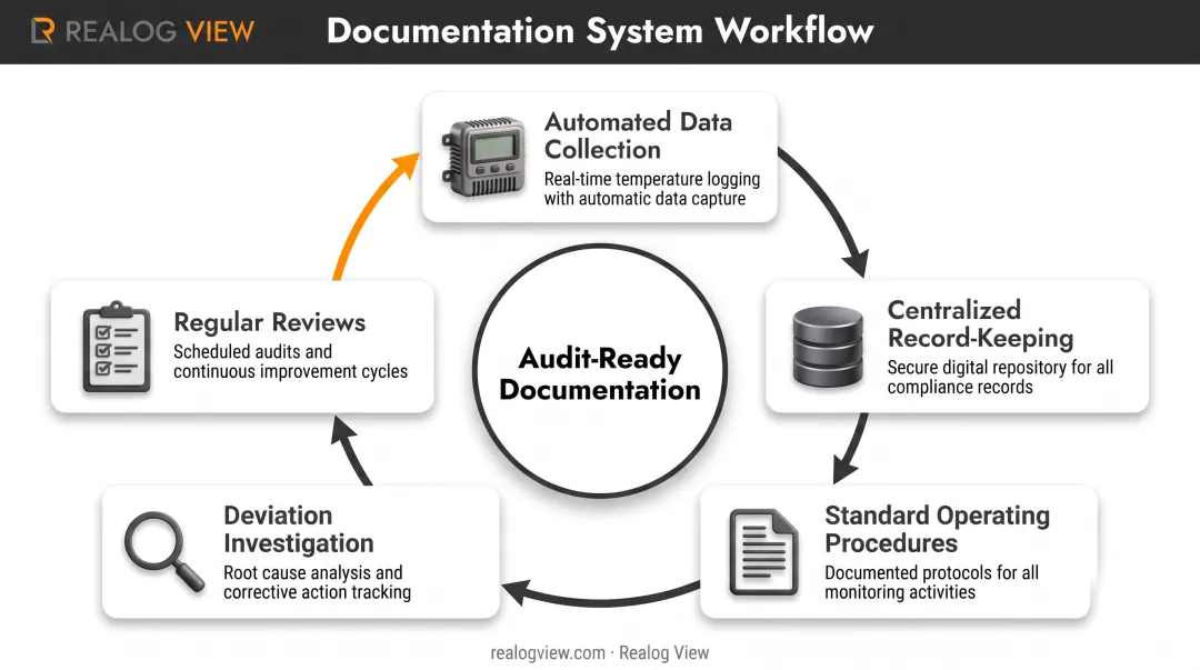 Cold chain documentation protocol five-component system for audit-ready compliance records