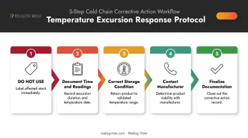 5-step temperature excursion response process for pharmacy refrigerators