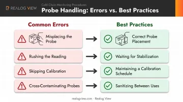 Common temperature monitoring errors paired with corresponding best practice fixes