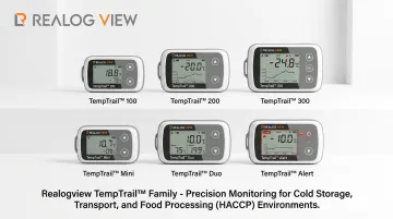TempTrail temperature data logger product lineup for HACCP cold chain monitoring