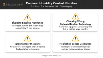 Four common cold storage humidity control mistakes and their causes