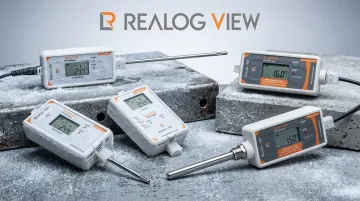 Realog View TempTrail data loggers in sealed tamper-proof housings
