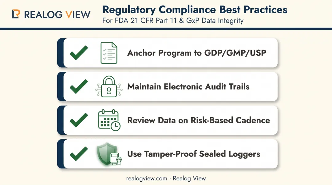 Four best practices checklist for pharmaceutical temperature monitoring compliance