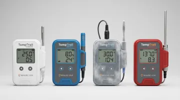 TempTrail pharmaceutical data logger product range across all warehouse storage zones